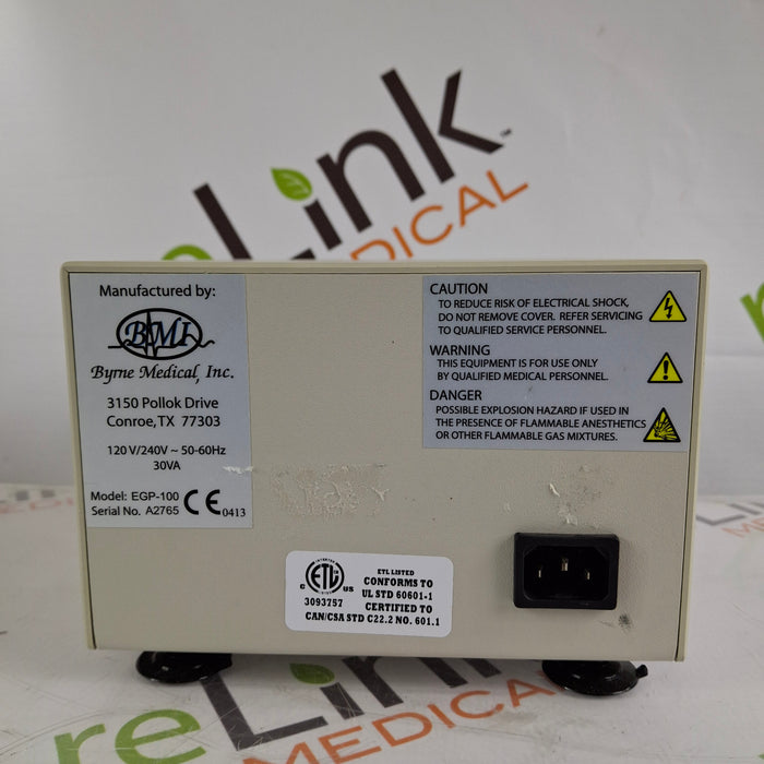 Byrne Medical, Inc. EGP-100 Endogator Endoscopy Irrigation Pump