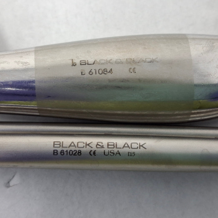 Black & Black Surgical Tebbetts Fiber-Optic Retractor Set