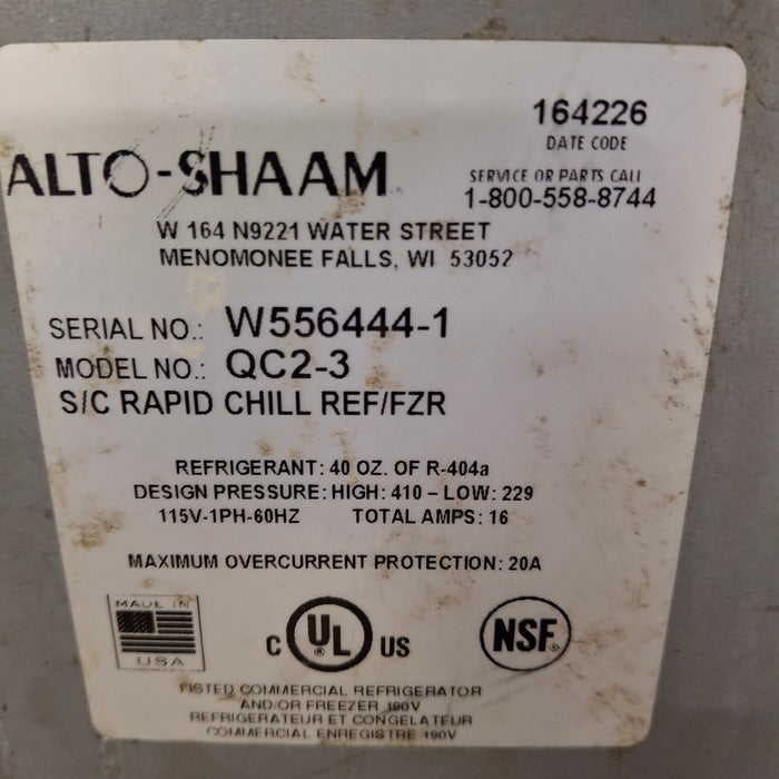 Alto-Shaam Alto-Shaam QC2-3 Rapid Chill Freezer Restaurant Equipment reLink Medical