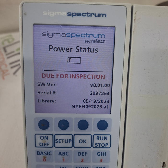 Baxter Baxter Sigma Spectrum 8.01.00 w/o Battery Infusion Pump Infusion Pump reLink Medical