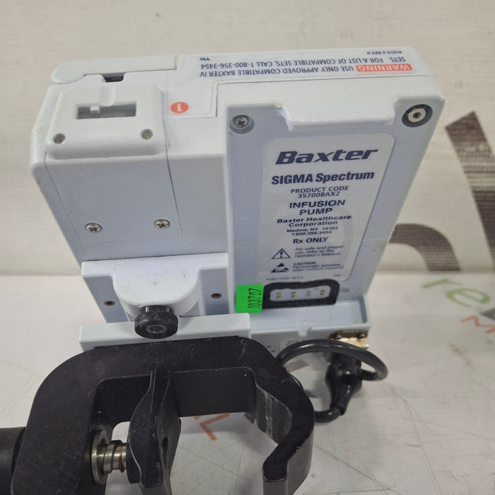 Baxter Sigma Spectrum 8.00.03 w/o Battery Infusion Pump