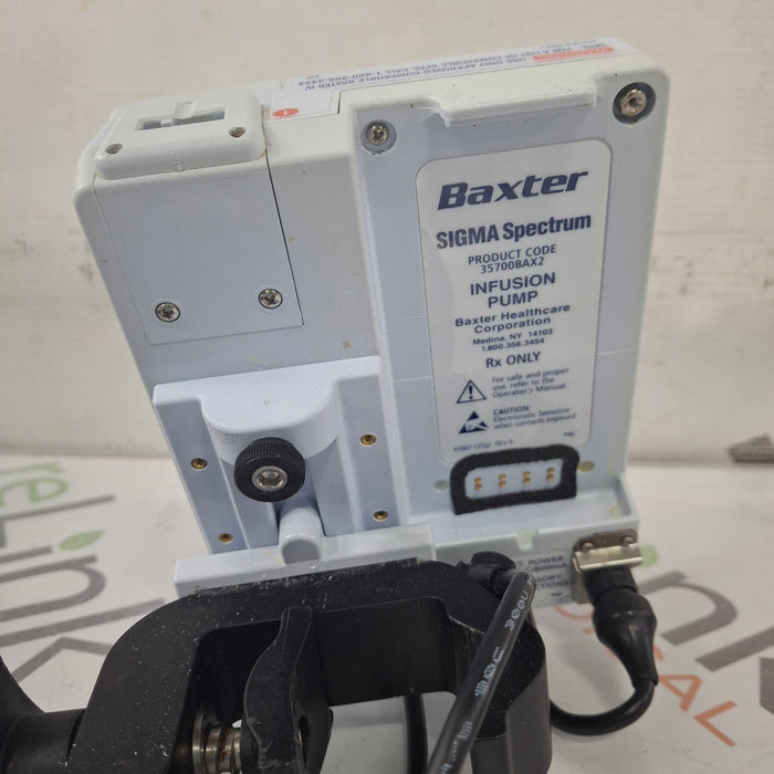 Baxter Baxter Sigma Spectrum 8.01.00 w/o Battery Infusion Pump Infusion Pump reLink Medical