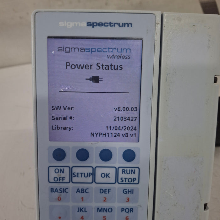 Baxter Sigma Spectrum 8.00.03 w/o Battery Infusion Pump