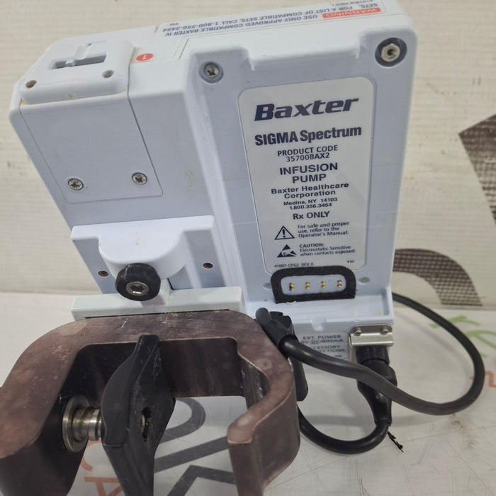 Baxter Baxter Sigma Spectrum 8.00.05 w/o Battery Infusion Pump Infusion Pump reLink Medical