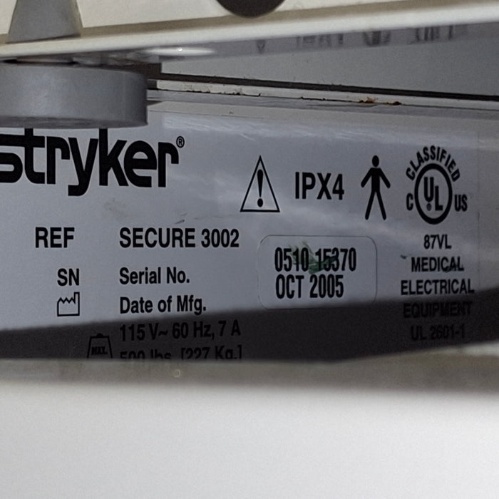 Stryker Secure III 3002 Hospital Bed