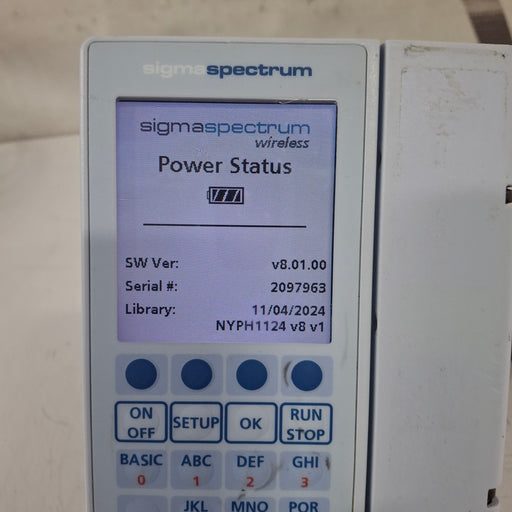 Baxter Baxter Sigma Spectrum 8.01.00 w/o Battery Infusion Pump Infusion Pump reLink Medical