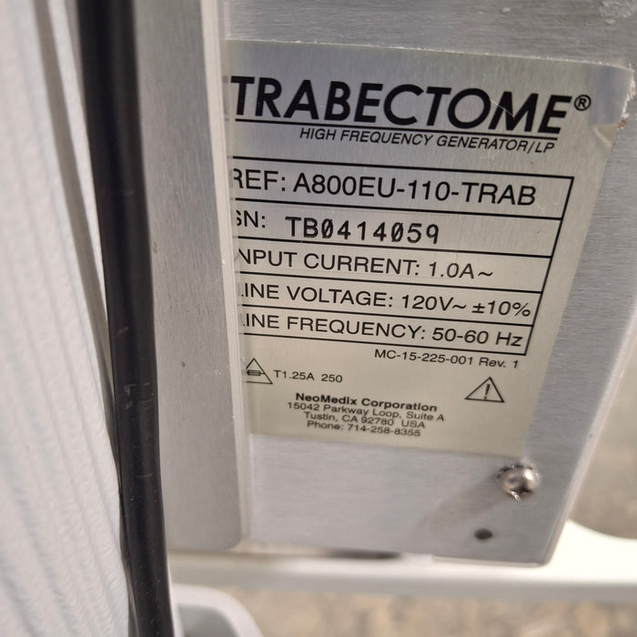 NEOMEDIX NEOMEDIX Trabectome High Frequency Generator & I/A Console Surgical Equipment reLink Medical