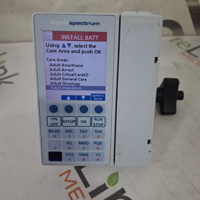 Baxter Baxter Sigma Spectrum 8.01.00 w/o Battery Infusion Pump Infusion Pump reLink Medical