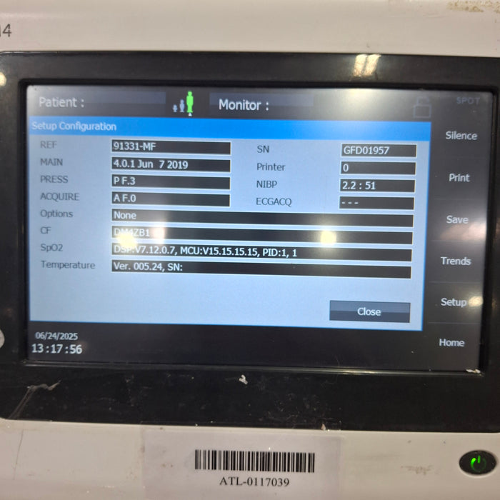 Spacelabs Healthcare DM4 Dual Mode Monitor