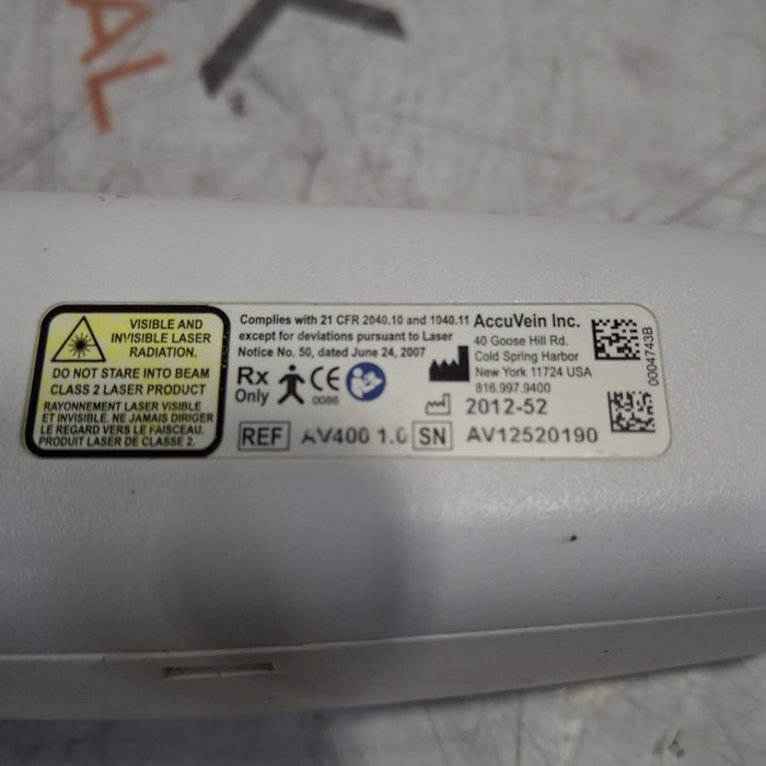 AccuVein AccuVein AV400 UV Light Vein Finder Surgical Equipment reLink Medical