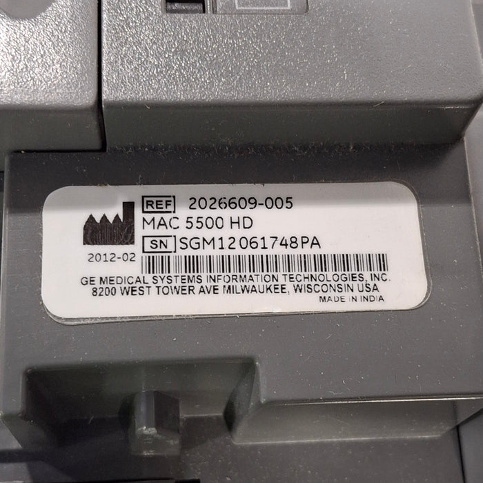 GE Healthcare GE Healthcare MAC 5500 HD ECG without CAM Module Cardiology reLink Medical