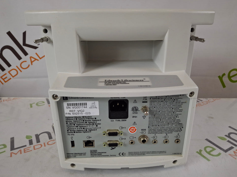 Edwards Lifesciences Edwards Lifesciences Vigilance II Patient Monitor Patient Monitors reLink Medical