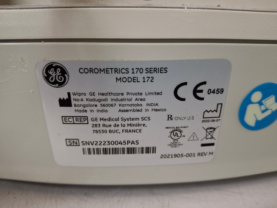 GE Healthcare GE Healthcare Corometrics 170 Series Model 172 Fetal Monitor Patient Monitors reLink Medical
