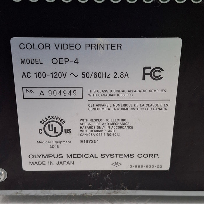 Olympus Olympus OEP-4 Color Video Printer Flexible Endoscopy reLink Medical