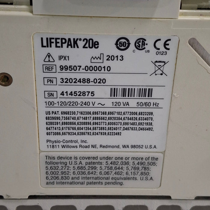 Physio-Control LifePak 20e Defibrillator