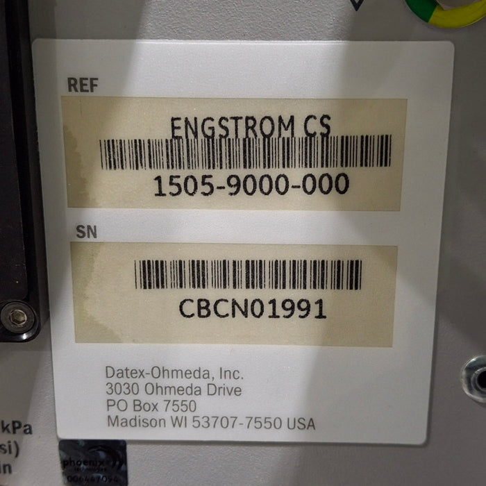 GE Healthcare GE Healthcare Engstrom Carestation Ventilator Respiratory reLink Medical