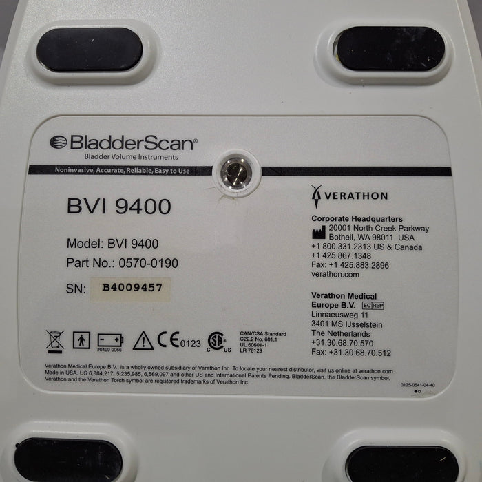 Verathon Medical, Inc Verathon Medical, Inc BVI 9400 Bladderscan Surgical Equipment reLink Medical