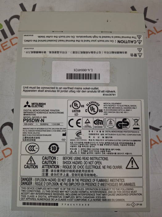 Mitsubishi Mitsubishi P95DW-N Thermal Printer Ultrasound reLink Medical