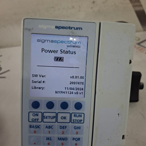 Baxter Baxter Sigma Spectrum 8.01.00 w/o Battery Infusion Pump Infusion Pump reLink Medical