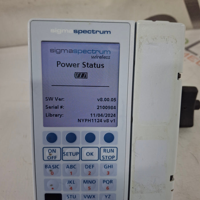 Baxter Sigma Spectrum 8.00.05 w/o Battery Infusion Pump