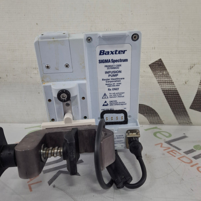 Baxter Baxter Sigma Spectrum 8.00.04 w/o Battery Infusion Pump Infusion Pump reLink Medical