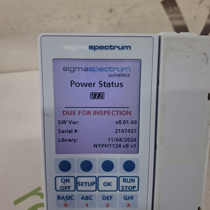 Baxter Baxter Sigma Spectrum 8.01.00 w/o Battery Infusion Pump Infusion Pump reLink Medical