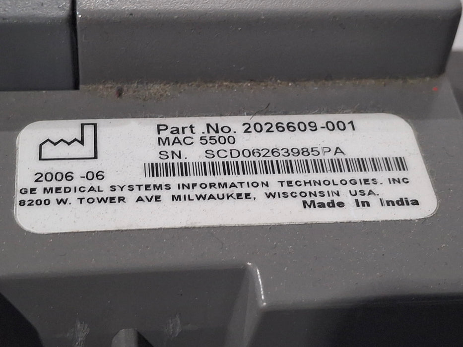 GE Healthcare GE Healthcare MAC 5500 HD ECG without CAM Module Cardiology reLink Medical