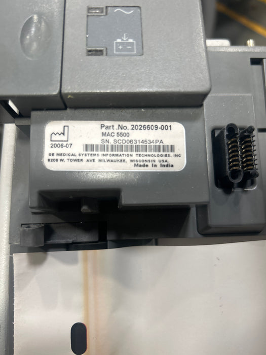 GE Healthcare MAC 5500 ECG with CAM Module