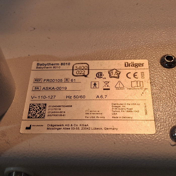 Draeger Medical Babytherm 8010 Infant Warmer