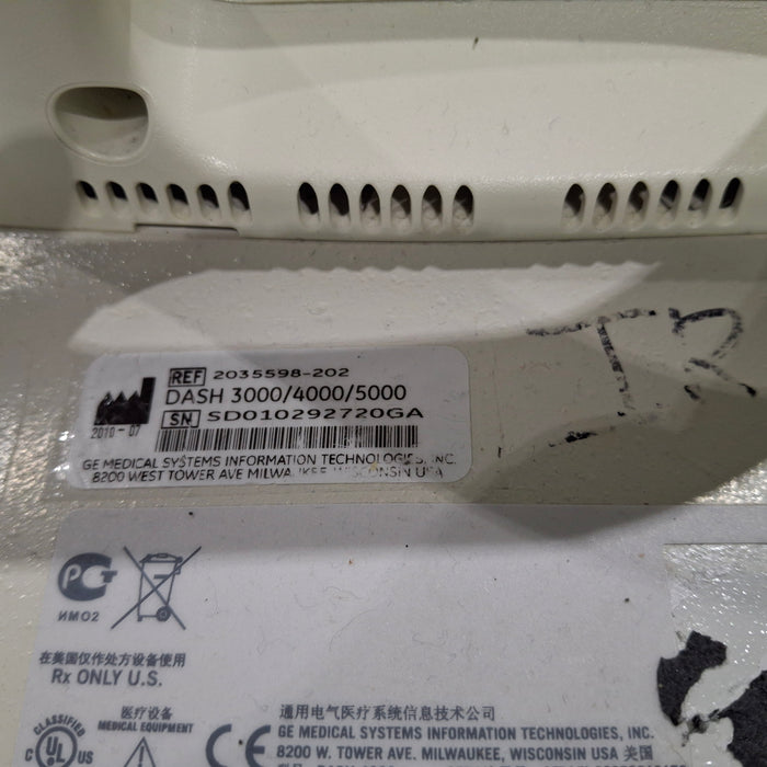 GE Healthcare GE Healthcare Dash 4000 - GE/Nellcor SpO2 Patient Monitor Patient Monitors reLink Medical