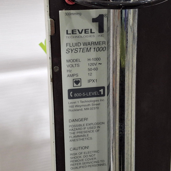 Level 1 Technologies Inc. H-1000 Fluid Warmer