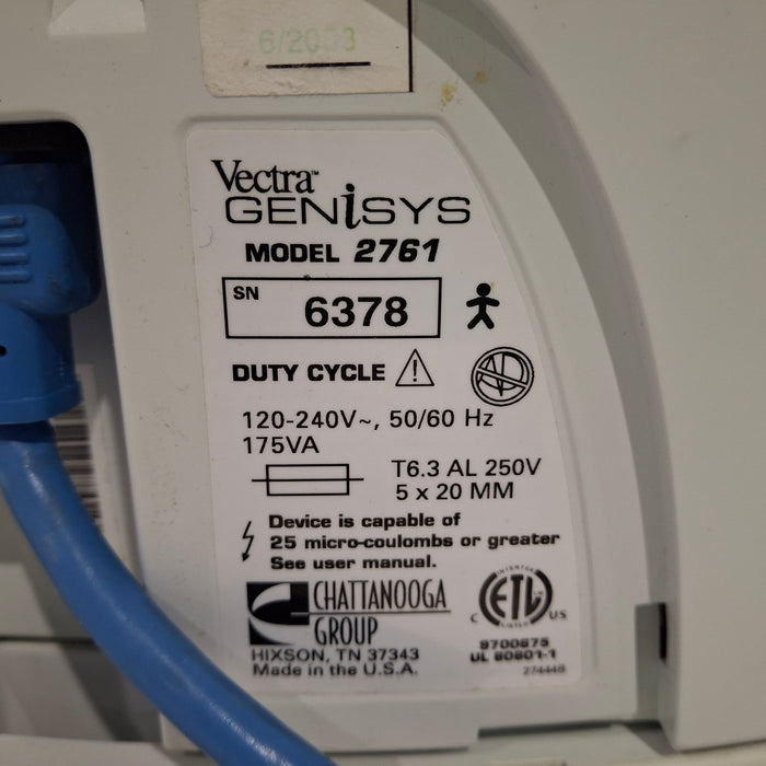 Chattanooga Group Chattanooga Group Vectra Genisys 2761 2-Channel Ultrasound Combo Unit Fitness and Rehab Equipment reLink Medical