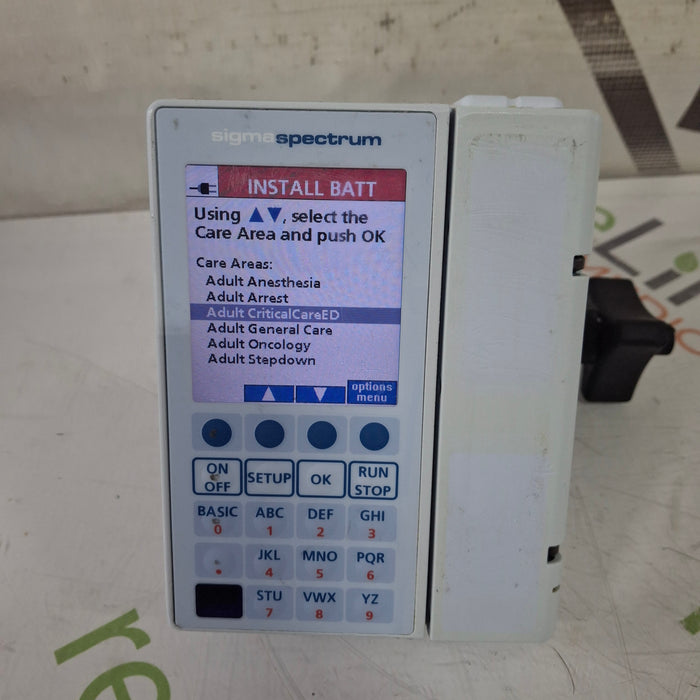 Baxter Sigma Spectrum 8.00.04 w/o Battery Infusion Pump