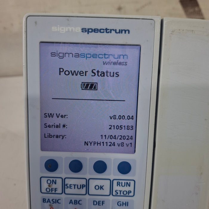 Baxter Sigma Spectrum 8.00.04 w/o Battery Infusion Pump