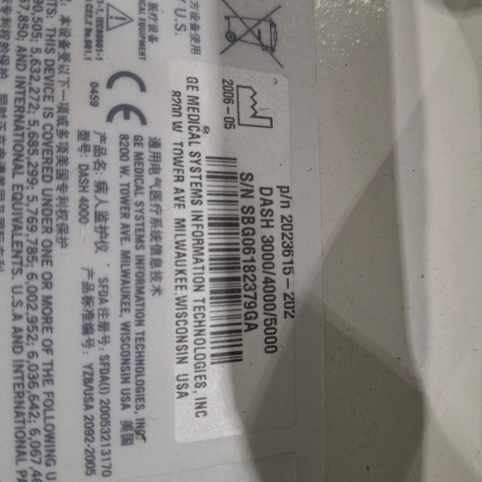 GE Healthcare GE Healthcare Dash 4000 - GE/Nellcor SpO2 Patient Monitor Patient Monitors reLink Medical