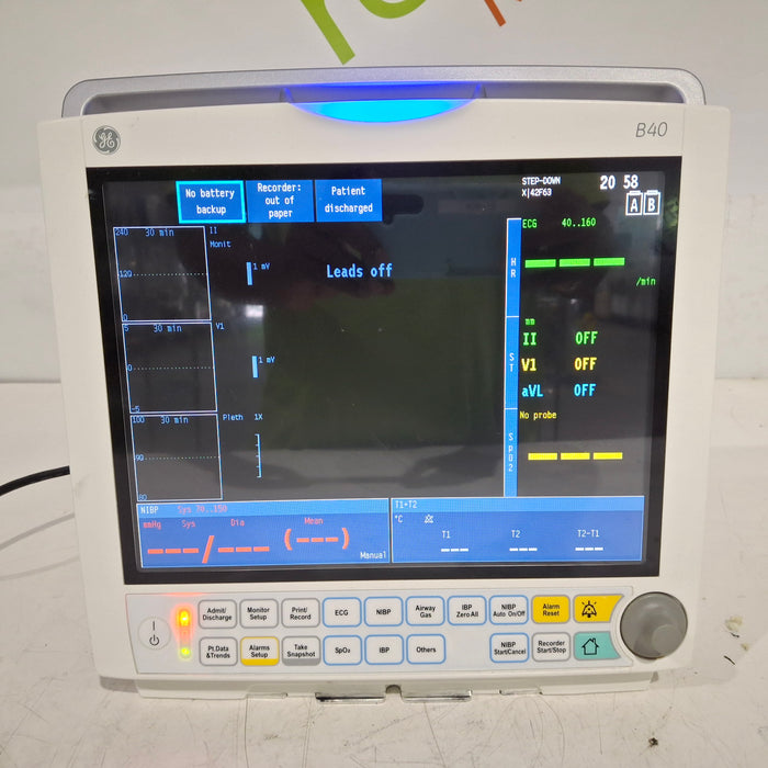 GE Healthcare GE Healthcare B40 Patient Monitor Patient Monitors reLink Medical