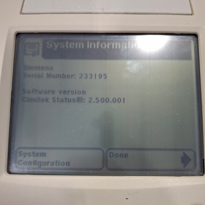 Siemens Clinitek Status + Urine Analyzer