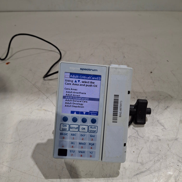 Baxter Sigma Spectrum 8.00.03 w/o Battery Infusion Pump