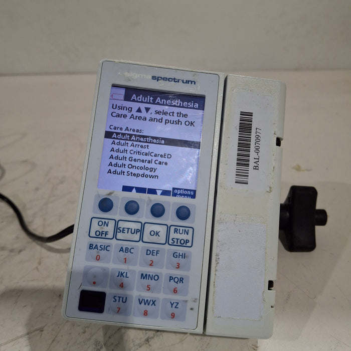 Baxter Sigma Spectrum 8.00.04 w/o Battery Infusion Pump