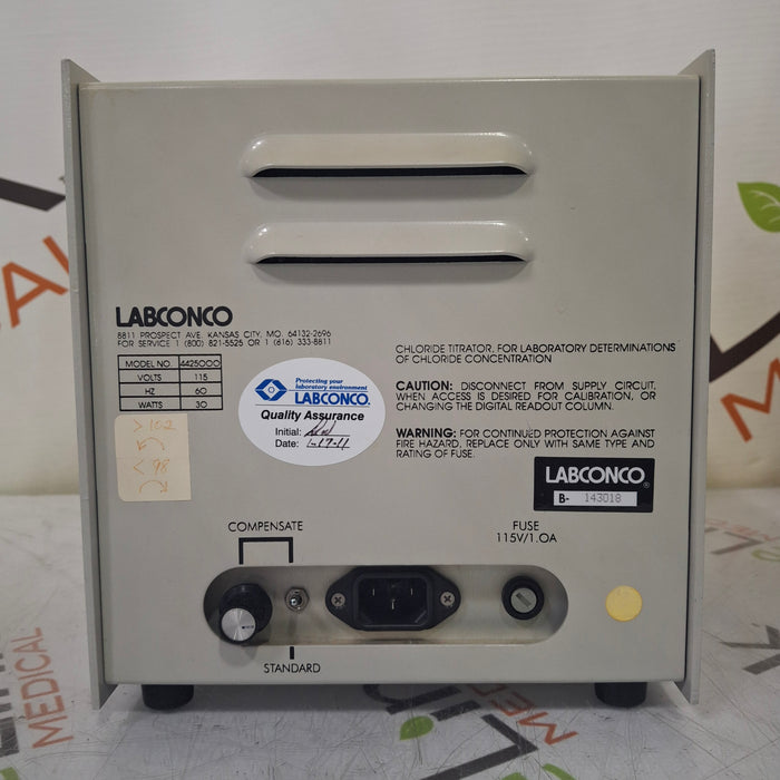 LabconCo Corp LabconCo Corp Model 4425000 Digital Chloridometer Surgical Equipment reLink Medical