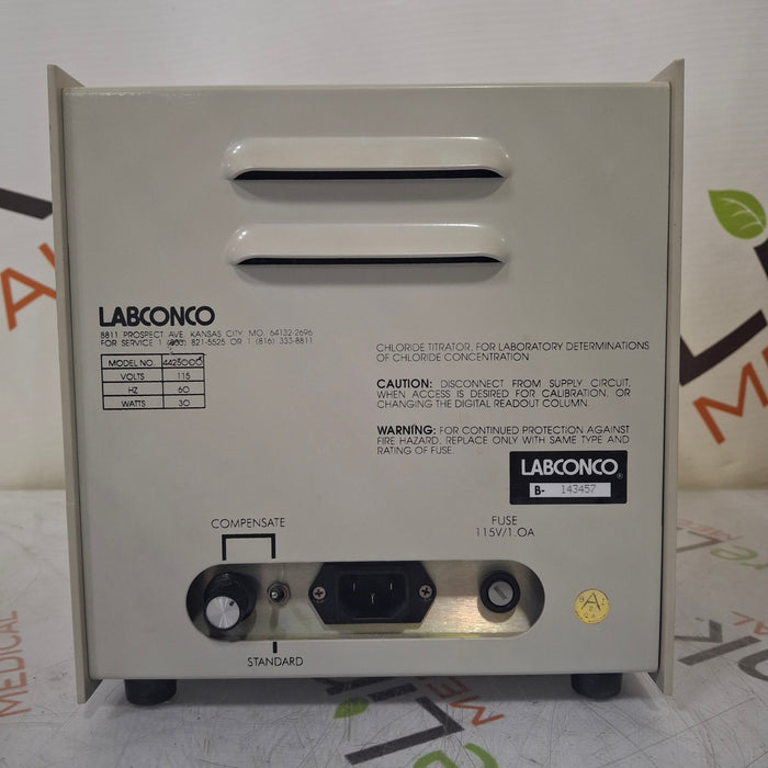 LabconCo Corp LabconCo Corp Model 4425000 Digital Chloridometer Surgical Equipment reLink Medical
