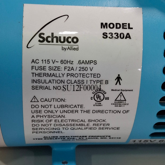 Allied Healthcare Products Allied Healthcare Products Schuco Model S330 Suction Pump Surgical Equipment reLink Medical