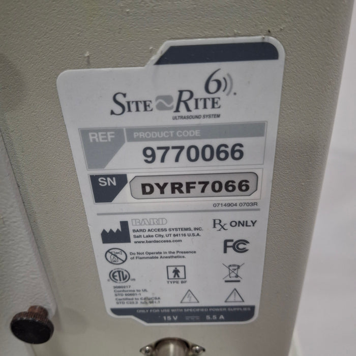 Bard Medical Site Rite 6 Ultrasound