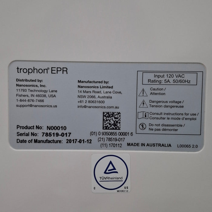 NanoSonics NanoSonics Trophon EPR High Level Disinfection Ultrasound reLink Medical