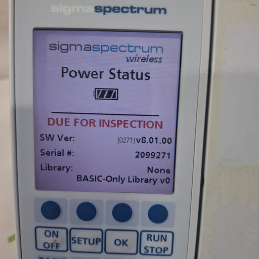 Baxter Baxter Sigma Spectrum 8.01.00 w/o Battery Infusion Pump Infusion Pump reLink Medical