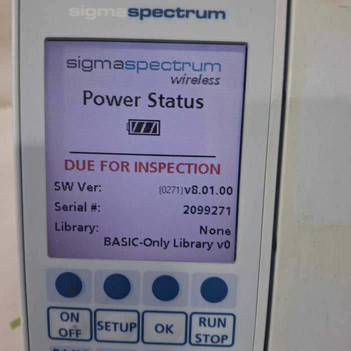 Baxter Baxter Sigma Spectrum 8.01.00 w/o Battery Infusion Pump Infusion Pump reLink Medical