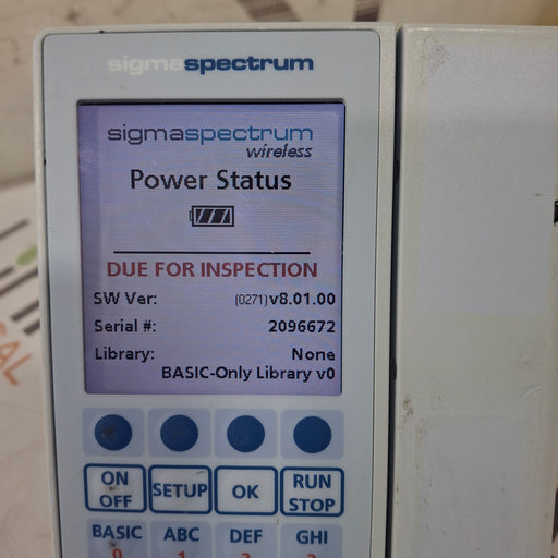 Baxter Baxter Sigma Spectrum 8.01.00 w/o Battery Infusion Pump Infusion Pump reLink Medical