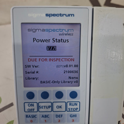 Baxter Baxter Sigma Spectrum 8.01.00 w/o Battery Infusion Pump Infusion Pump reLink Medical