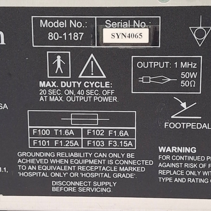 Synergy 80-1187 Malis Precision Bipolar Coagulator