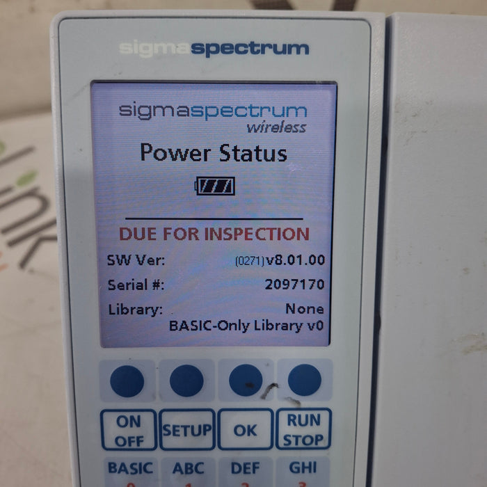 Baxter Baxter Sigma Spectrum 8.01.00 w/o Battery Infusion Pump Infusion Pump reLink Medical